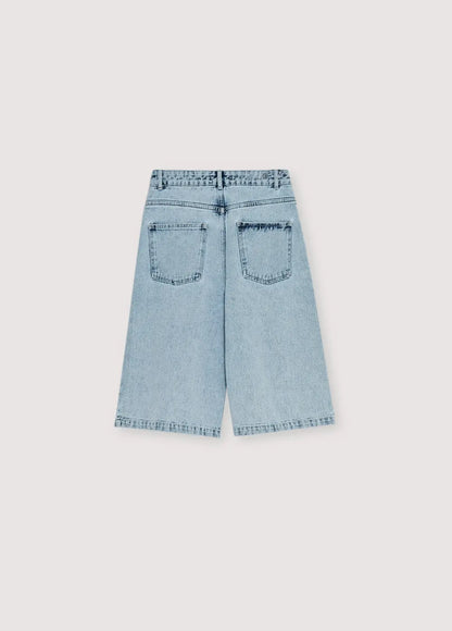 TNS Denim Woman Bermuda Bleach Denim The New Society BEBE Concept 