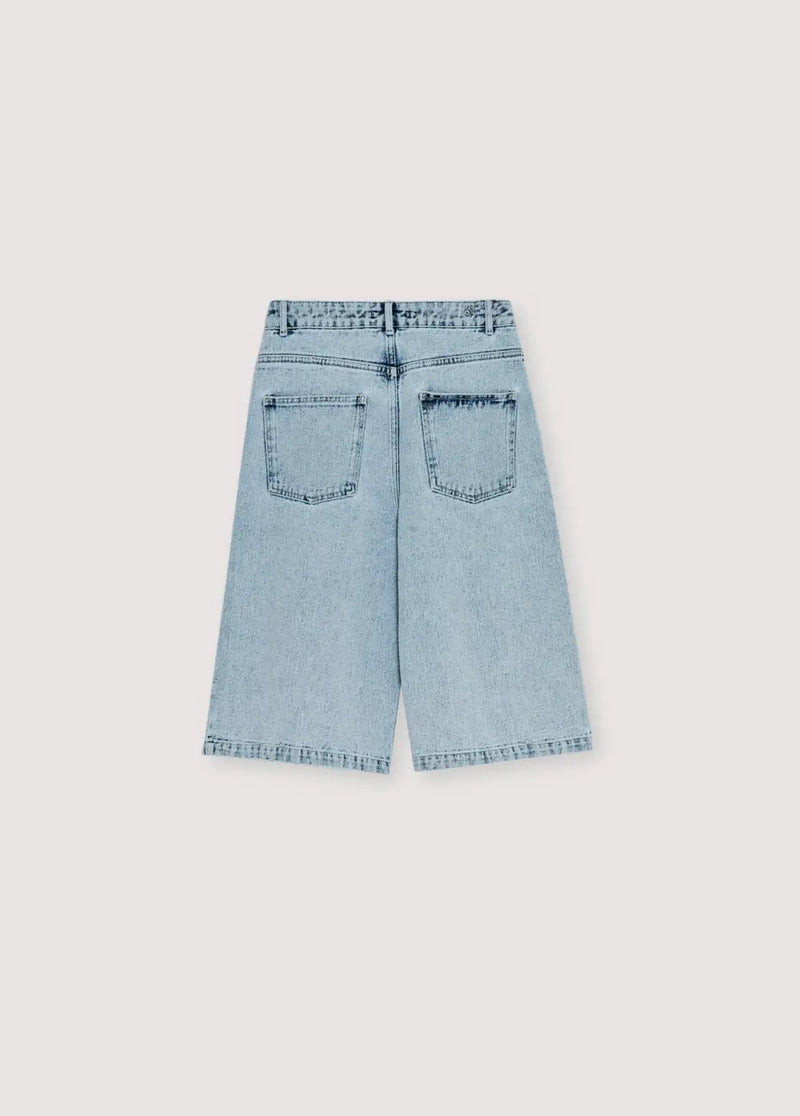 TNS Denim Woman Bermuda Bleach Denim The New Society BEBE Concept 