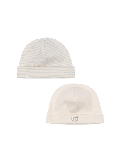 Fanga Fio stripe 2 pack beanie BLUE MIX