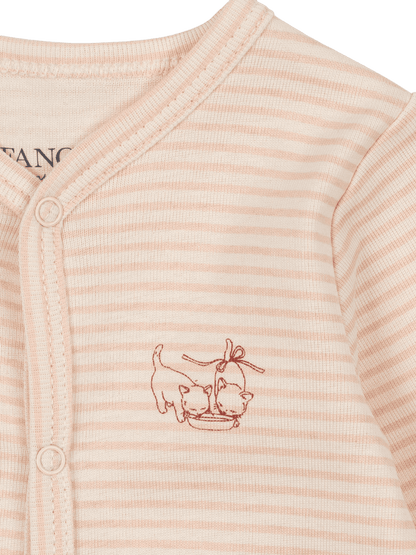 Fanga Fio onesie TEA STRIPE CAMEO