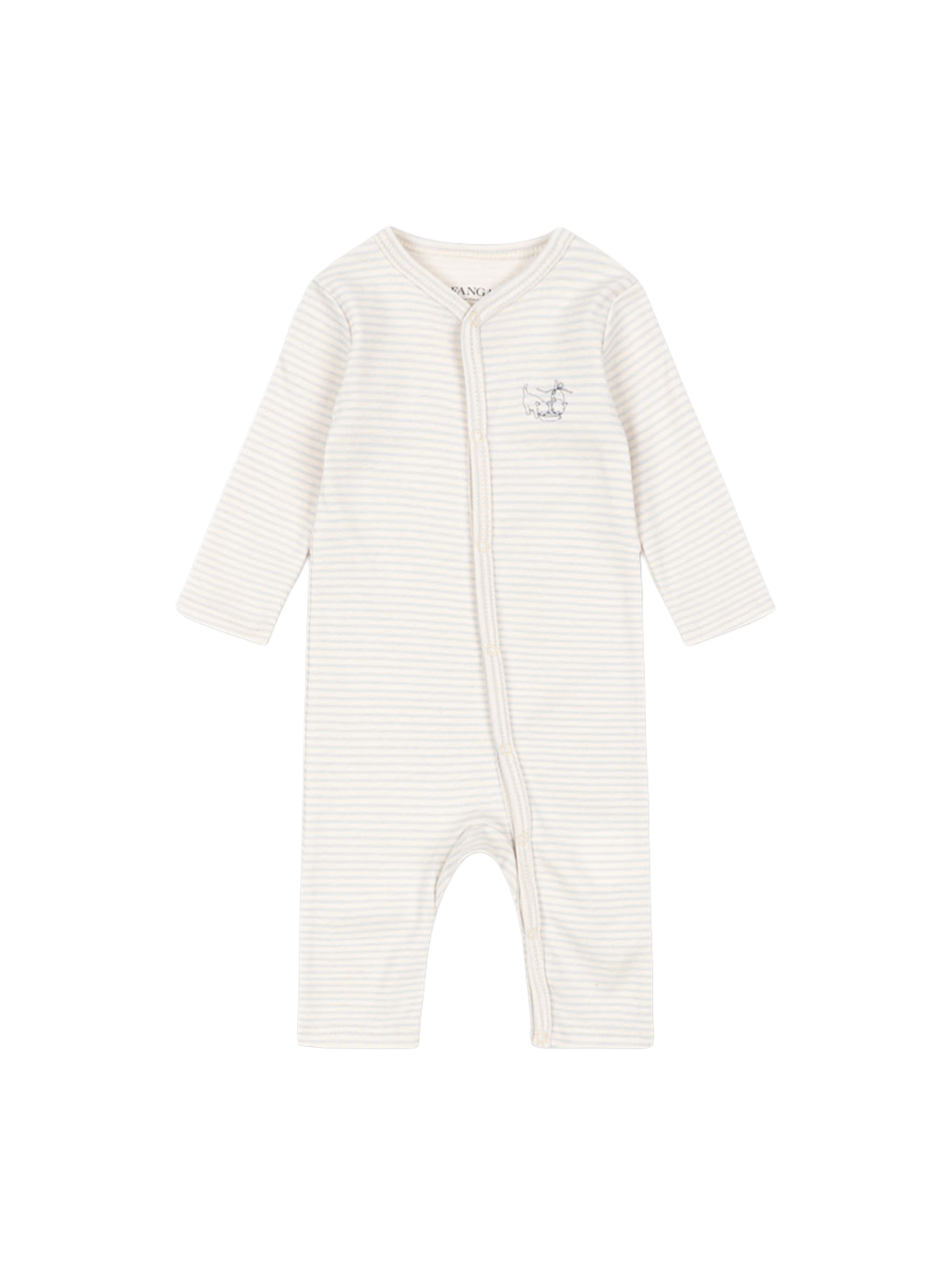 Fanga Fio onesie TEA STRIPE GRAY DAWN