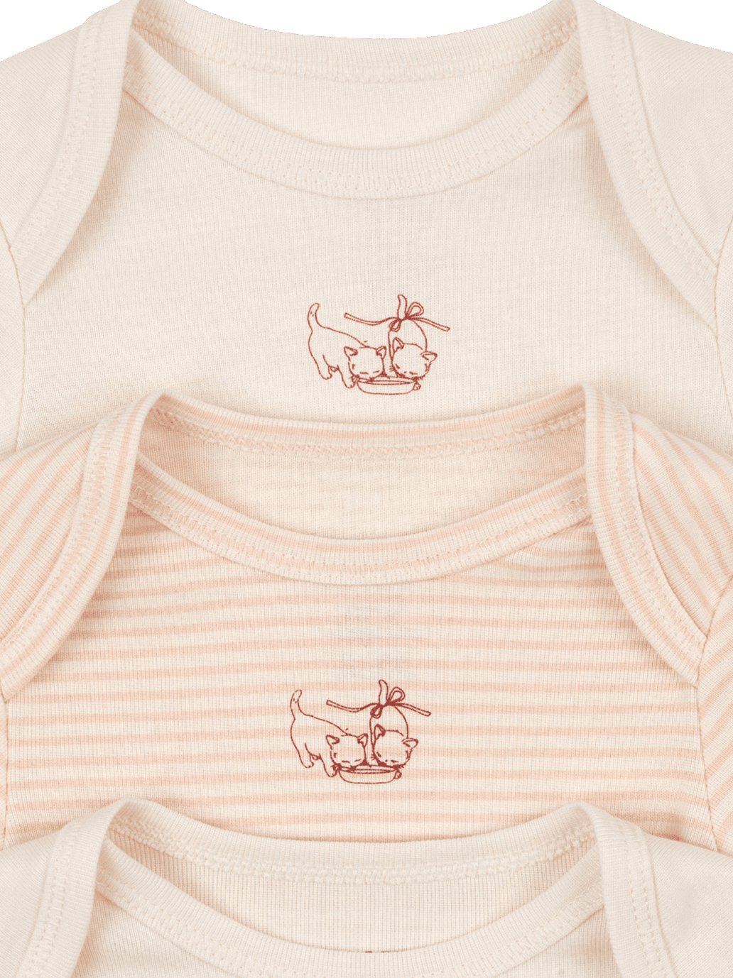 Fanga Fio stripe 3 pack ls body BLUSH MIX
