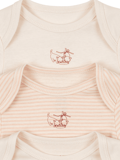 Fanga Fio stripe 3 pack ls body BLUSH MIX