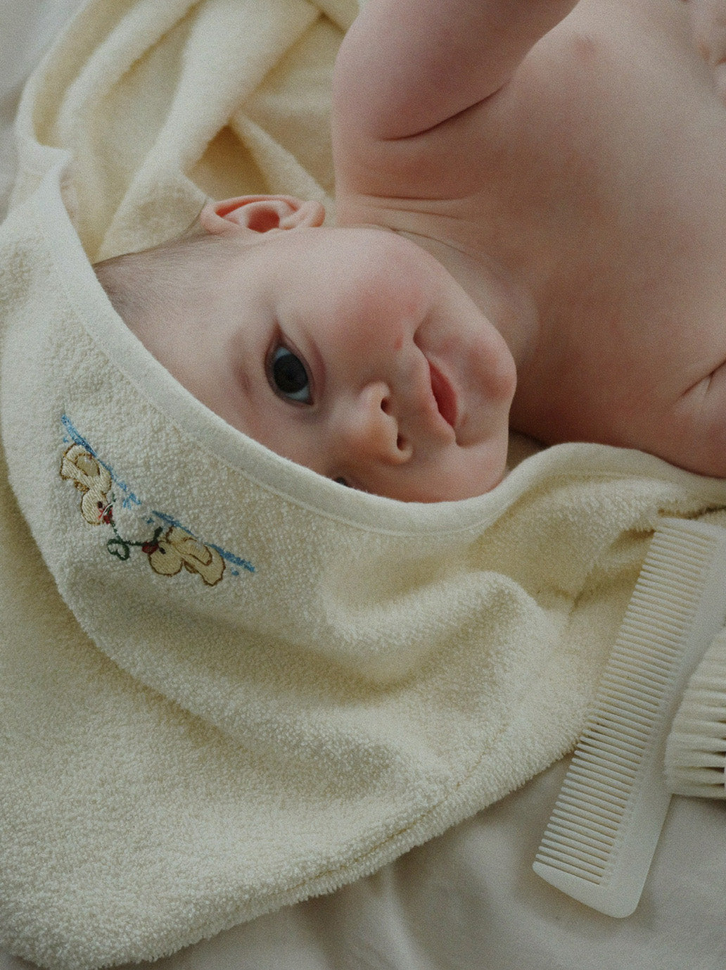 Ręcznik niemowlęcy Figo Baby Towel ANTIQUE WHITE