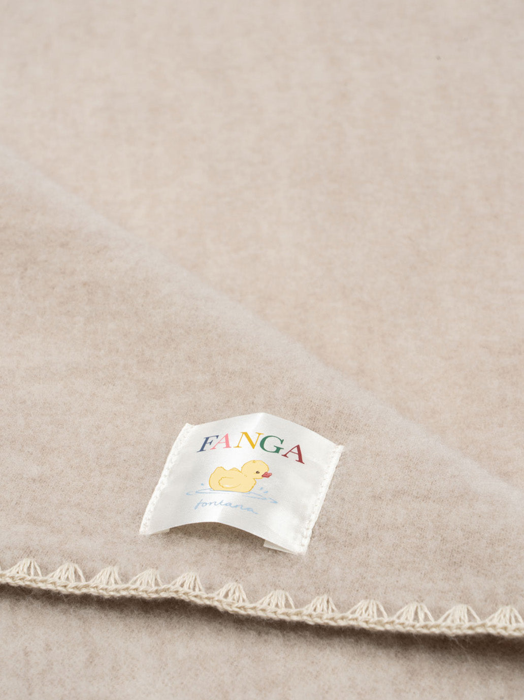 Wełniany kocyk niemowlęcy Fanga Erba OATMEAL MELANGE