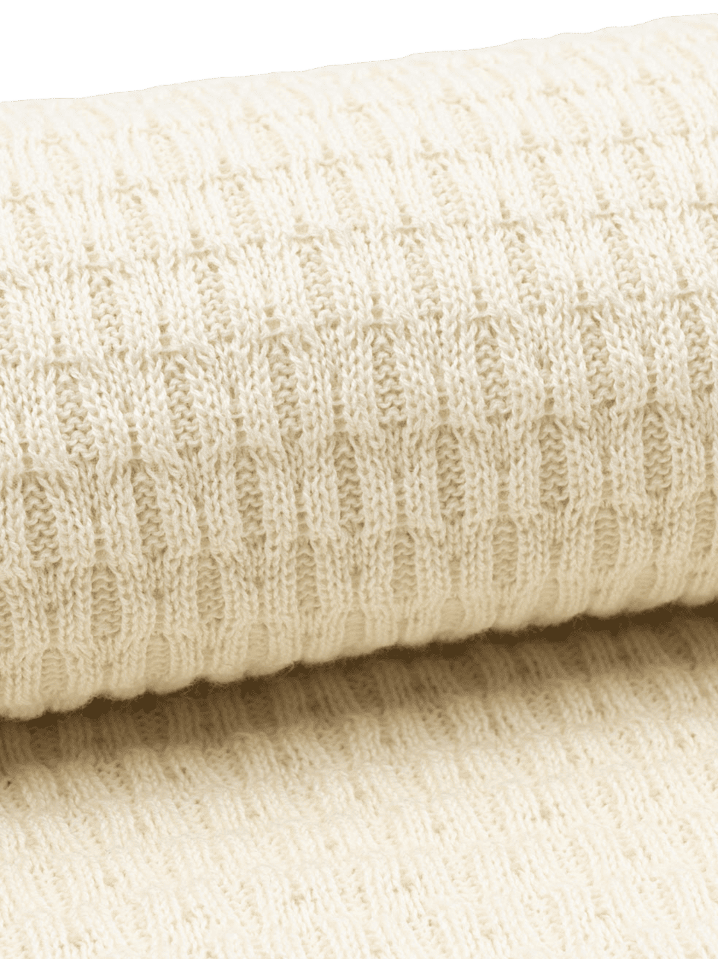 Bawełniany kocyk Fanga Venti Pointelle Blanket ANTIQUE WHITE