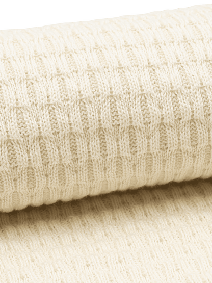 Fanga Venti Pointelle Blanket ANTIQUE WHITE