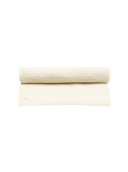 Fanga Venti Pointelle Blanket ANTIQUE WHITE