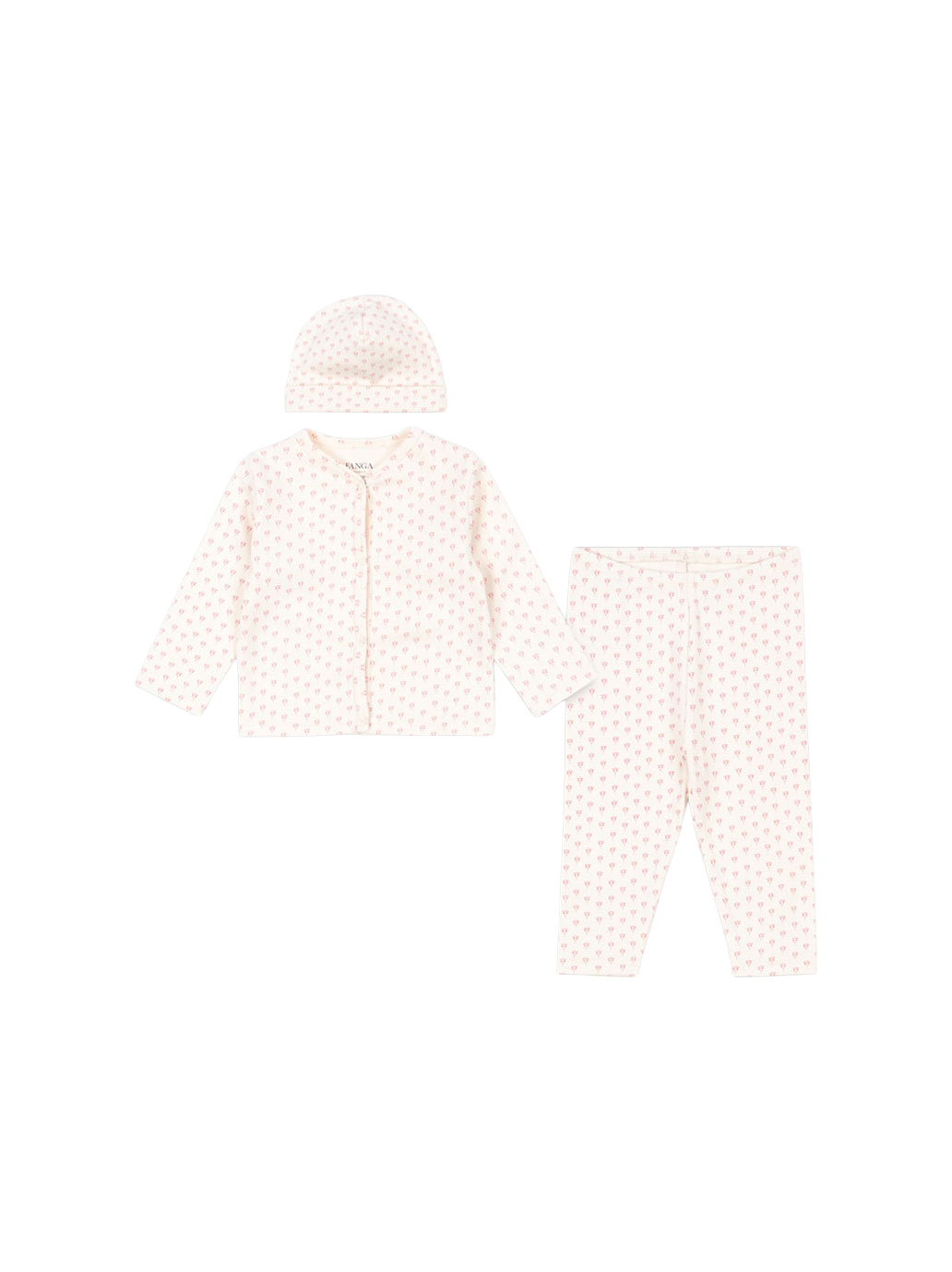 Fanga Bello newborn set PUNTO ROSA