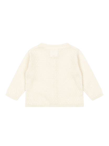 Fanga Venti pointelle cardigan ANTIQUE WHITE
