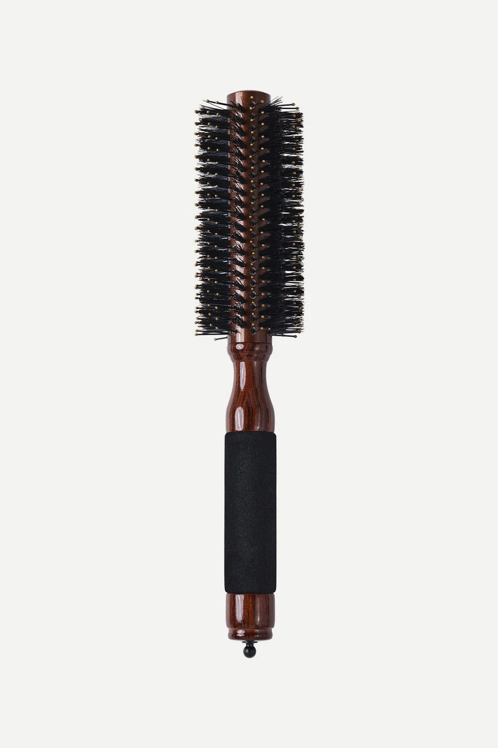 Szczotka okrągła Blow Dry z drewna bukowego EBONY GLOSSY BROWN