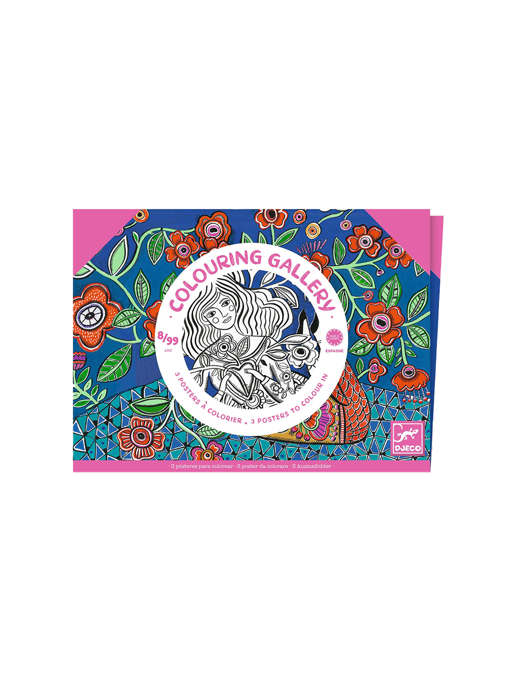 Obrazy do kolorowania w teczce Djeco BÉBÉ Concept