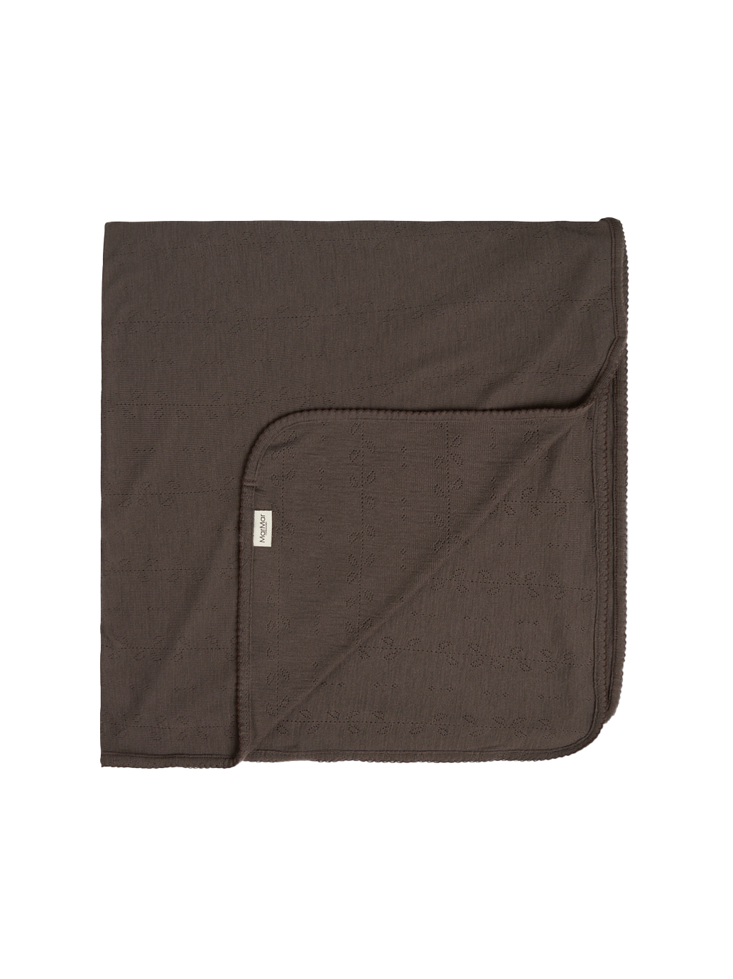 Kocyk niemowlęcy z wełny merino Alida Pointelle MarMar Copenhagen BÉBÉ Concept 