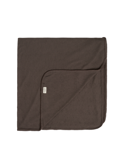 Kocyk niemowlęcy z wełny merino Alida Pointelle MarMar Copenhagen BÉBÉ Concept 