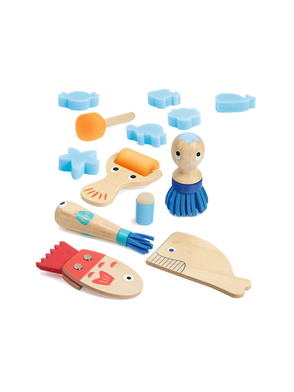 Zestaw artystyczny Narzędzia do malowania Djeco BÉBÉ Concept 