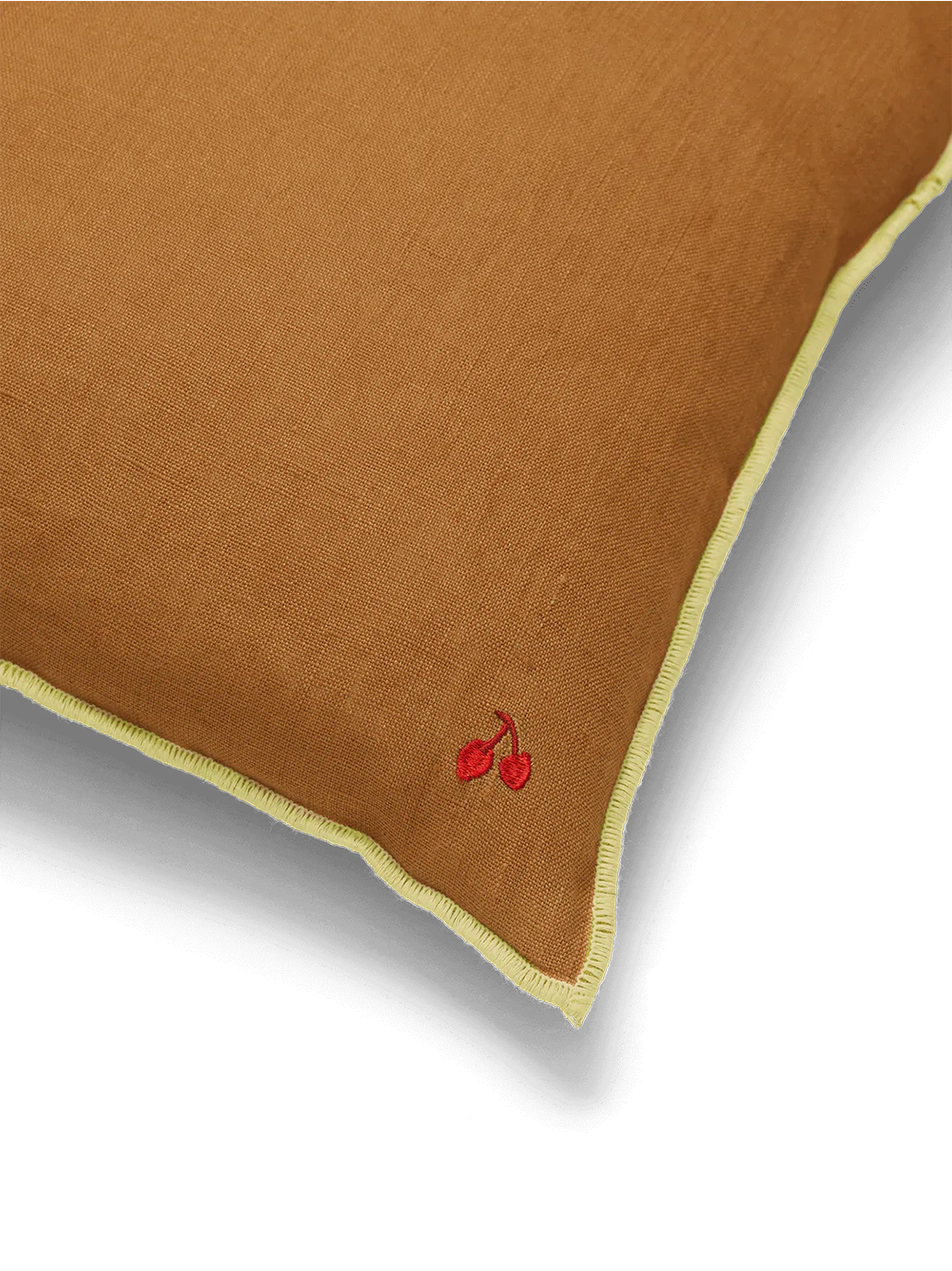 Lniana poduszka z kontrastowym obszyciem Ferm Living BÉBÉ Concept