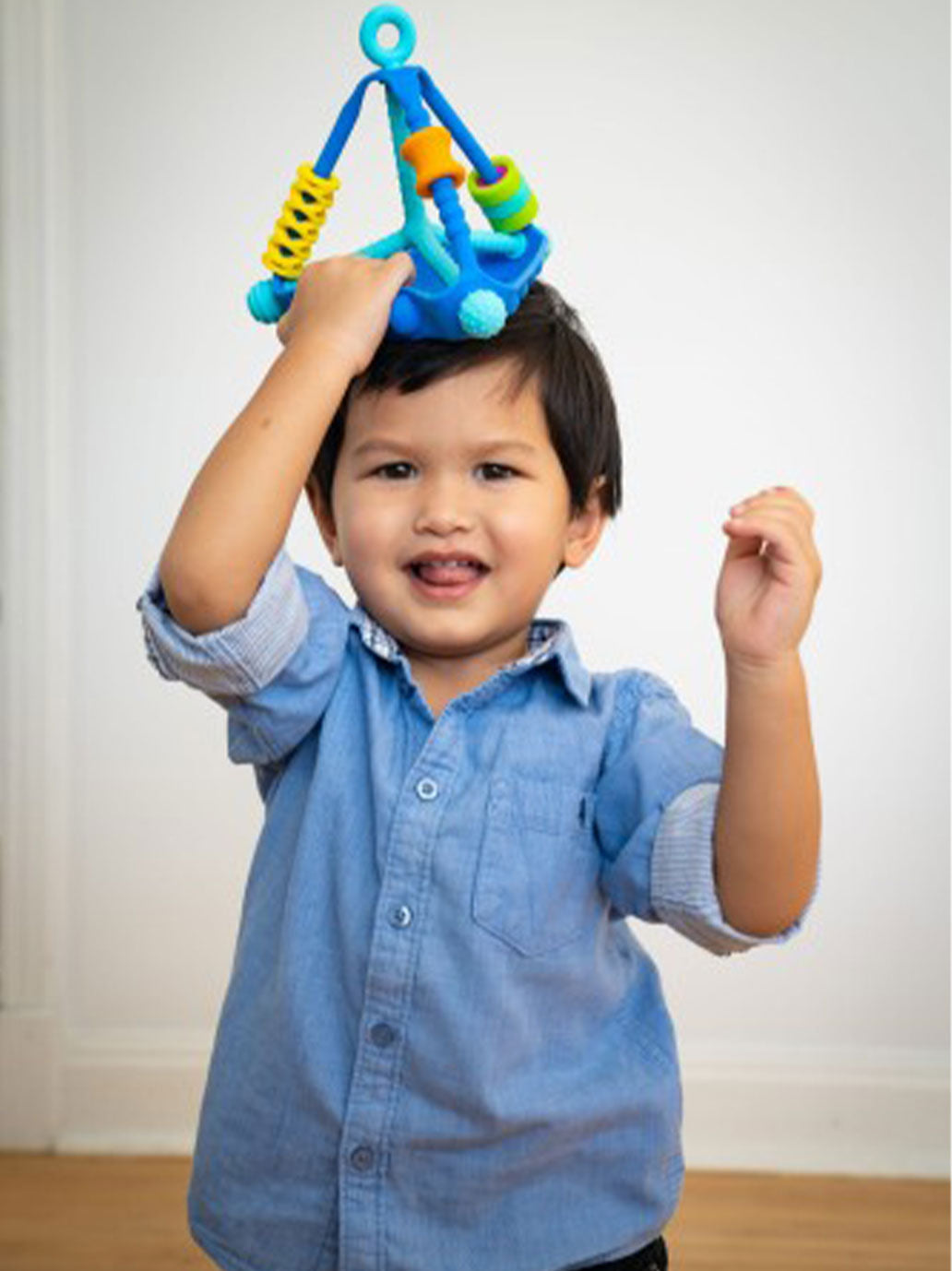 Zabawka sensoryczna piramidka Wigloo Mobi BÉBÉ Concept 