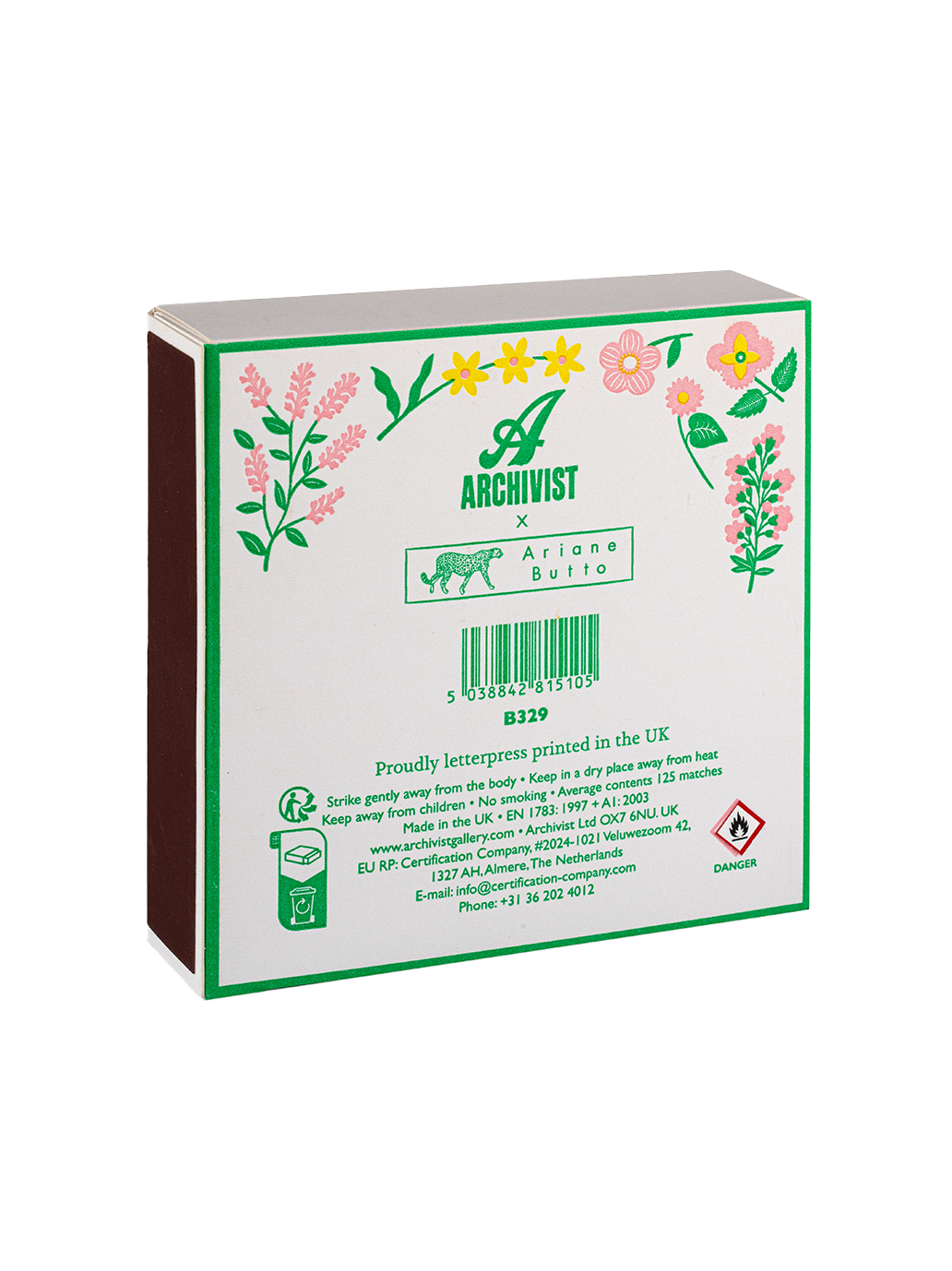 Luksusowe zapałki w ozdobnym pudełku Archivist Gallery BÉBÉ Concept 