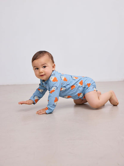 Kostium kąpielowy Morning Egg all over swim overall Baby Bobo Choses BÉBÉ Concept 