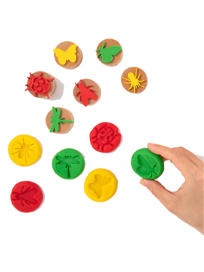 Zestaw drewnianych stempli do ciastoliny i farb ChildGen BÉBÉ Concept 