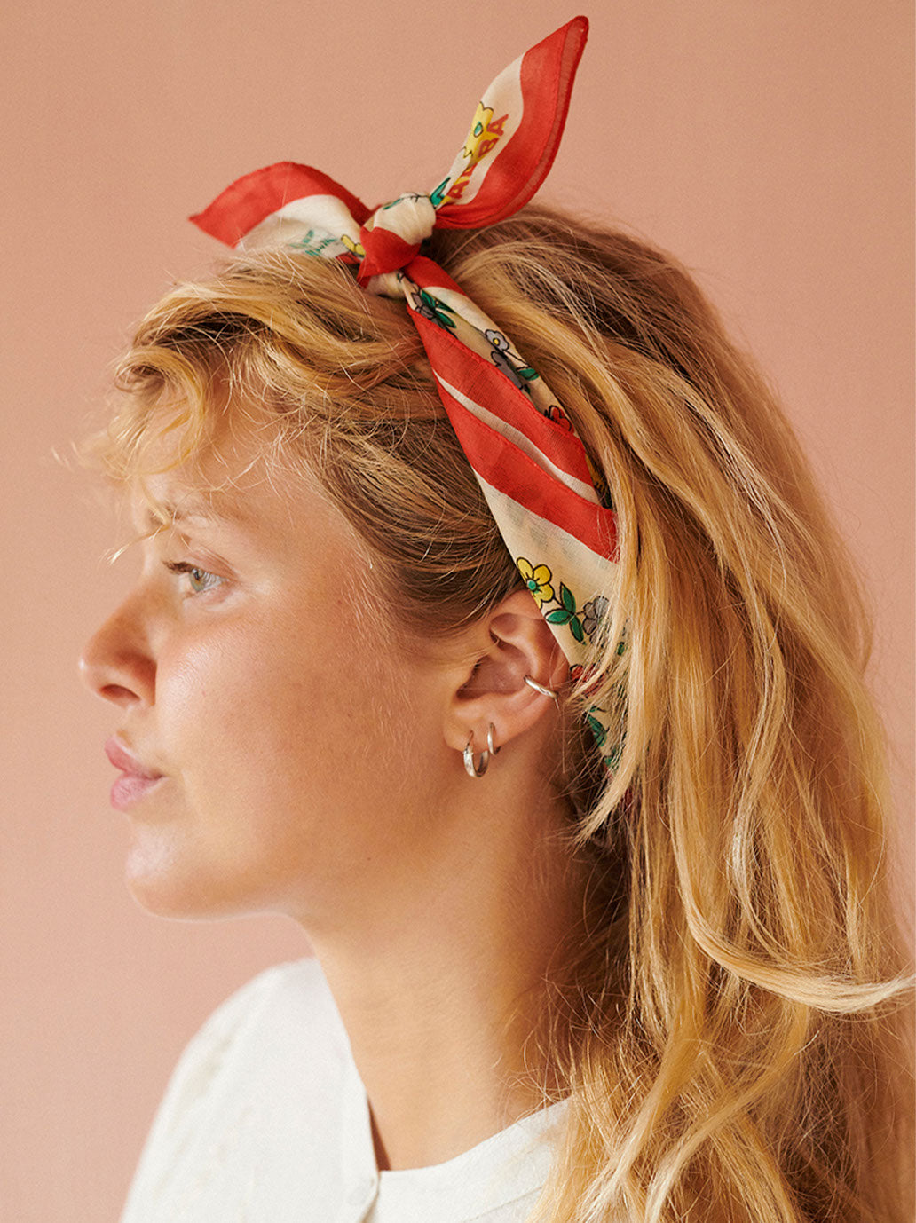 Bawełniana bandana Hilma VANILLA