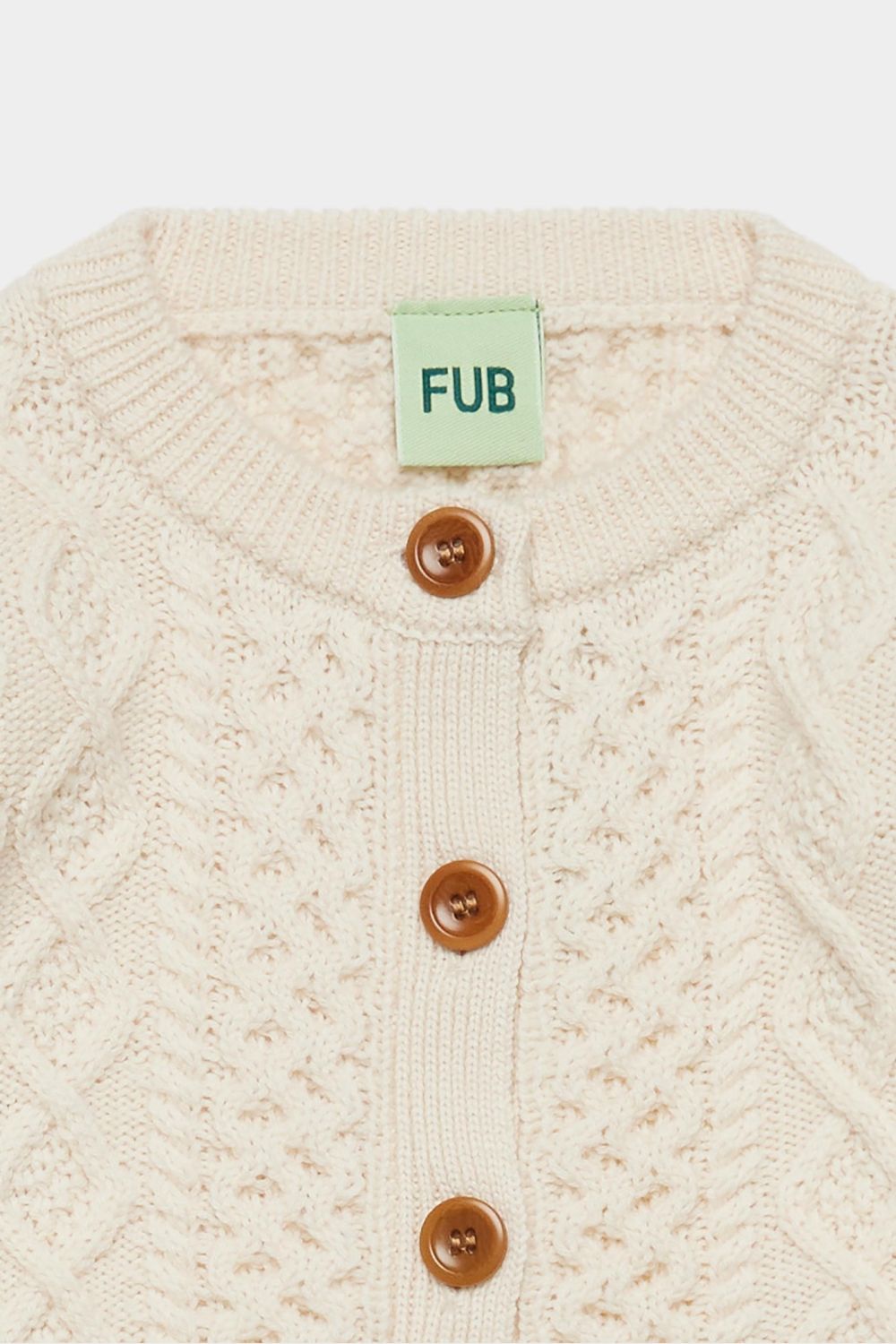 Sweter z wełny merino Aran Cardigan