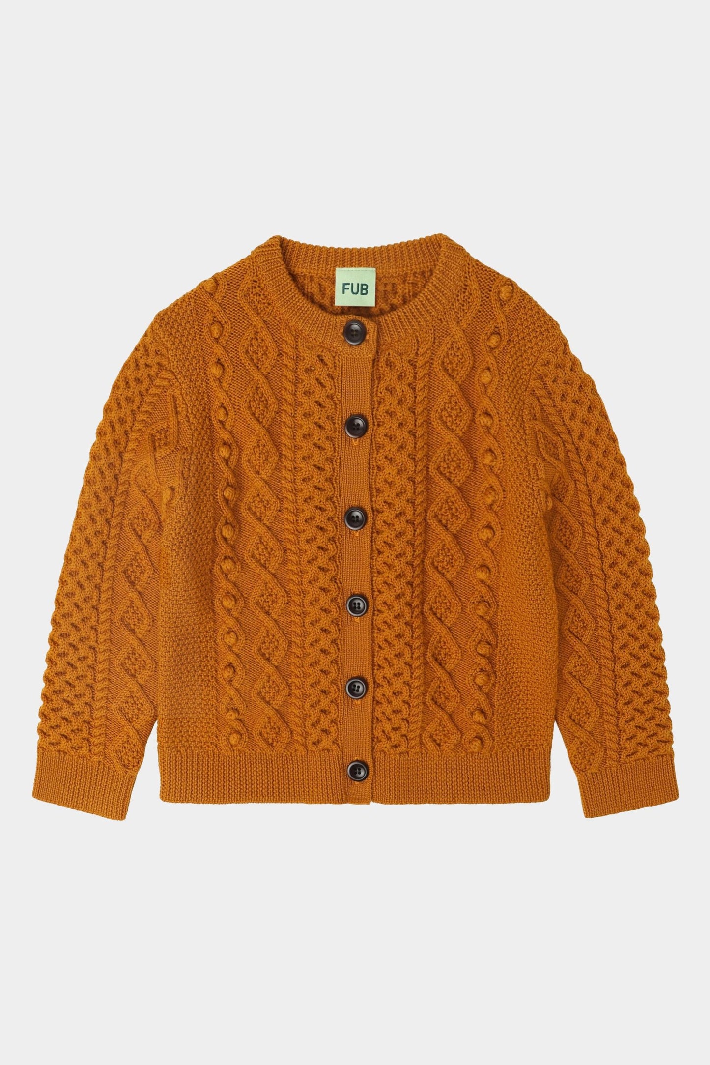 Sweter z wełny merino Aran Cardigan