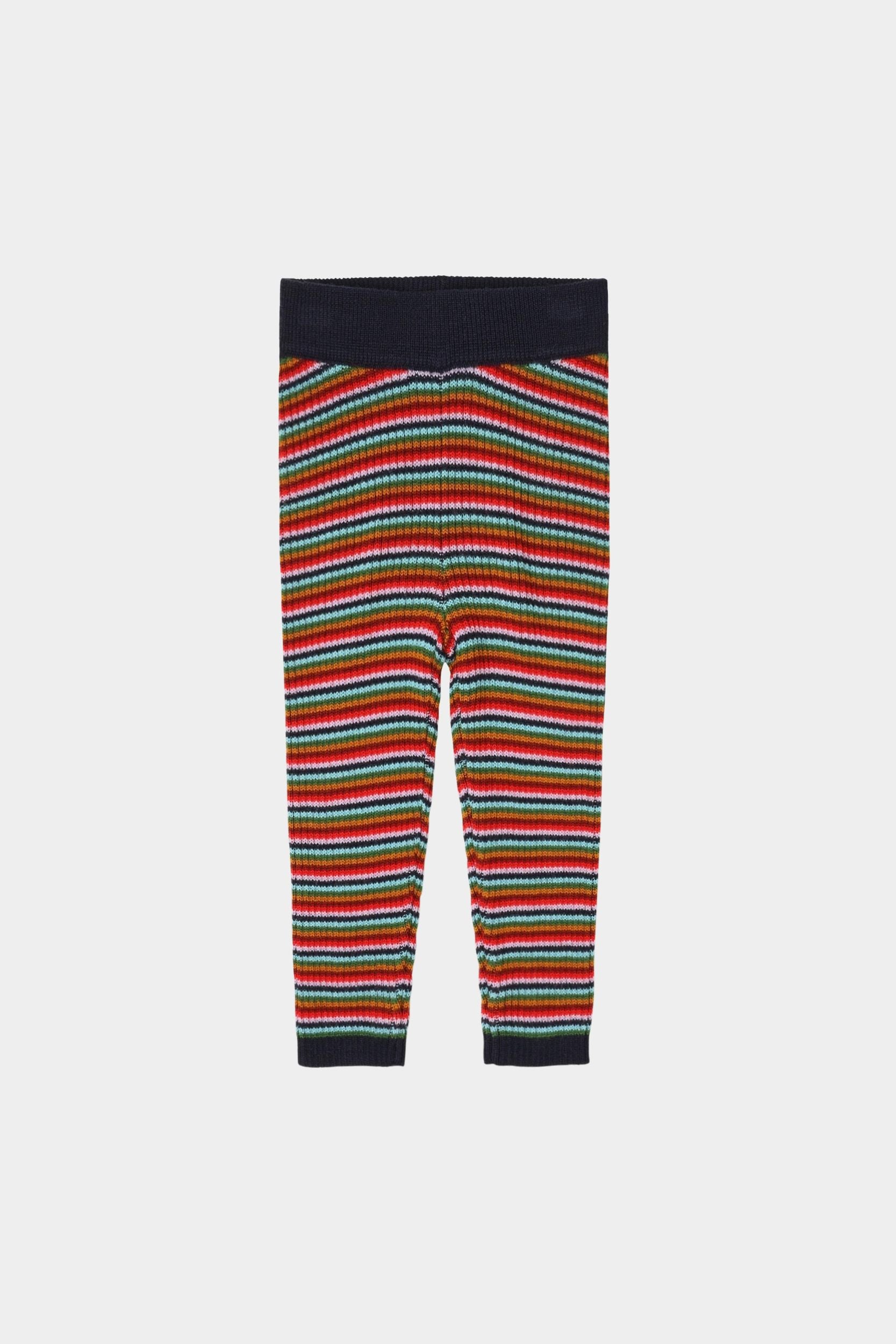 Leggings de bebé de lana merino MULTI STRIPE
