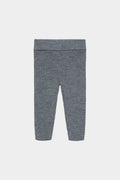 Legginsy z wełny merino Baby Leggings STEEL