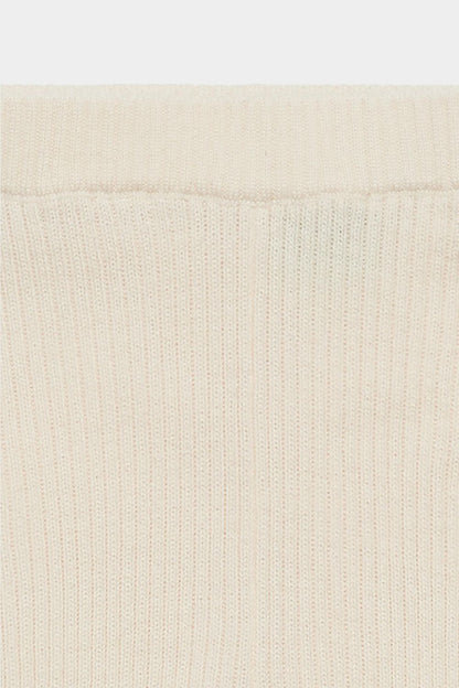 Legginsy z wełny merino Baby Ruffle Leggings ECRU