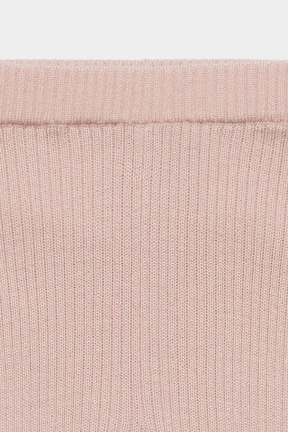 Legginsy z wełny merino Baby Ruffle Leggings PALE ROSE