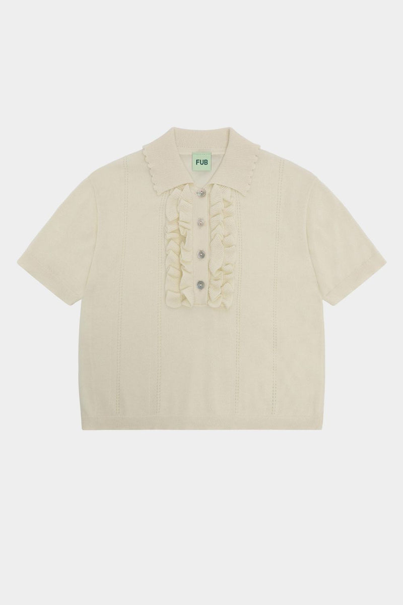 Bluzka bawełniana Frill Polo
