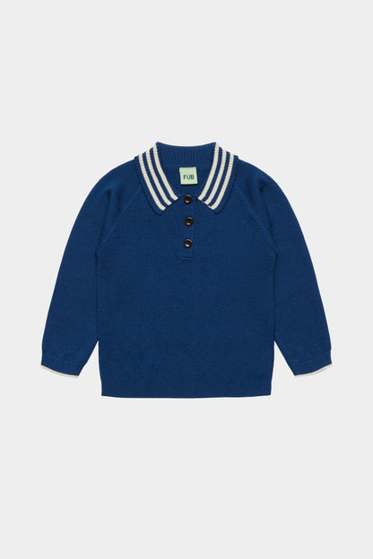 Bluza Merino Harlekin Polo DEEP INDIGO