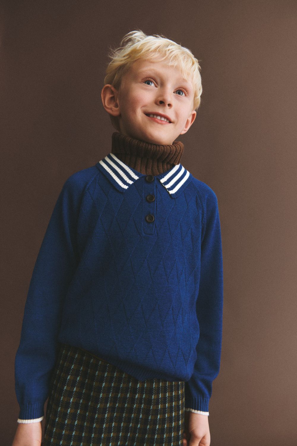 Bluza Merino Harlekin Polo DEEP INDIGO