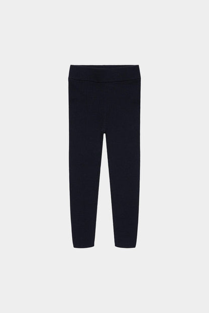 Legginsy dziecięce z wełny merino DARK NAVY