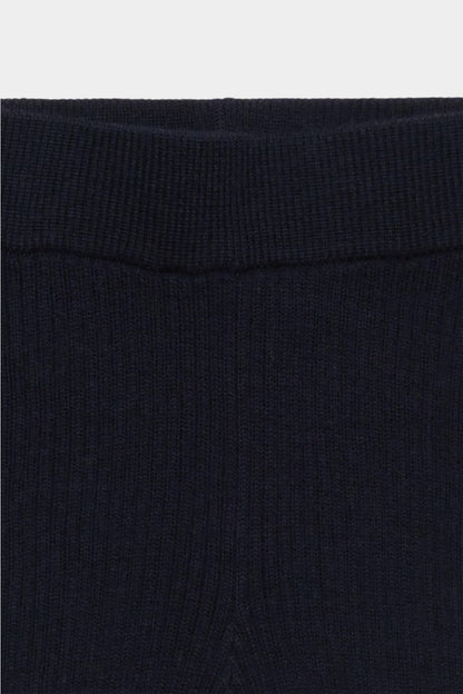 Legginsy dziecięce z wełny merino DARK NAVY