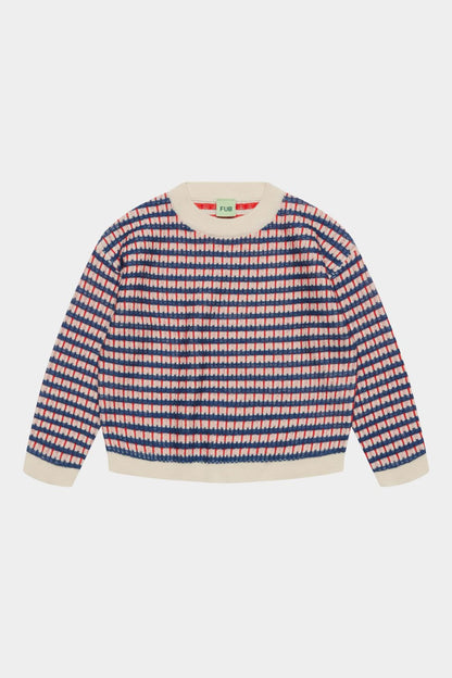 Sweter Merino Multi Sweater ERCU/DEEP INDIGO/CLASSIC RED