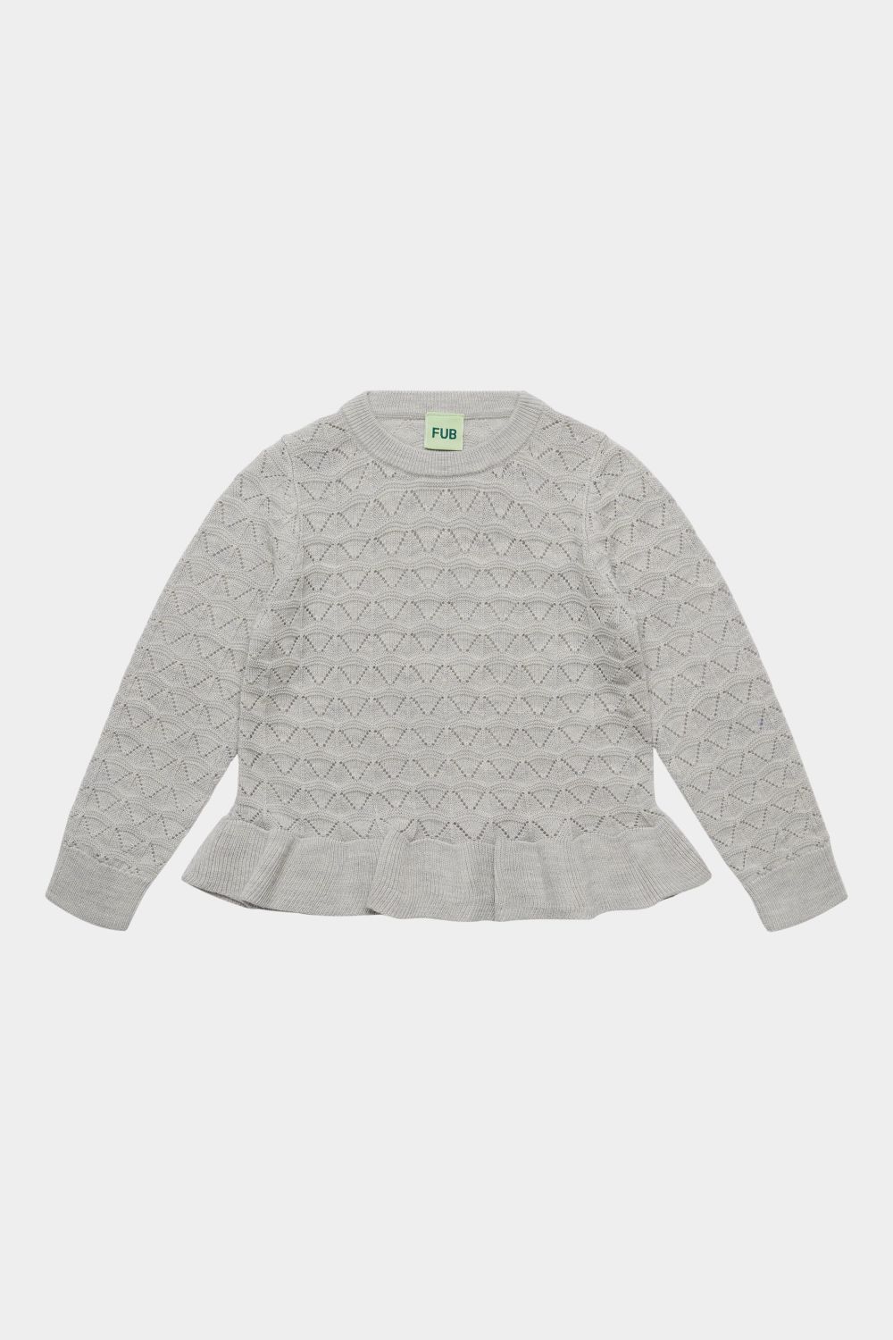 Bluza Merino Pointelle Tee LIGHT GREY MELANGE