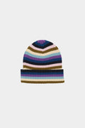 Czapka z wełny merino Rib Beanie MULTI STRIPE (02)