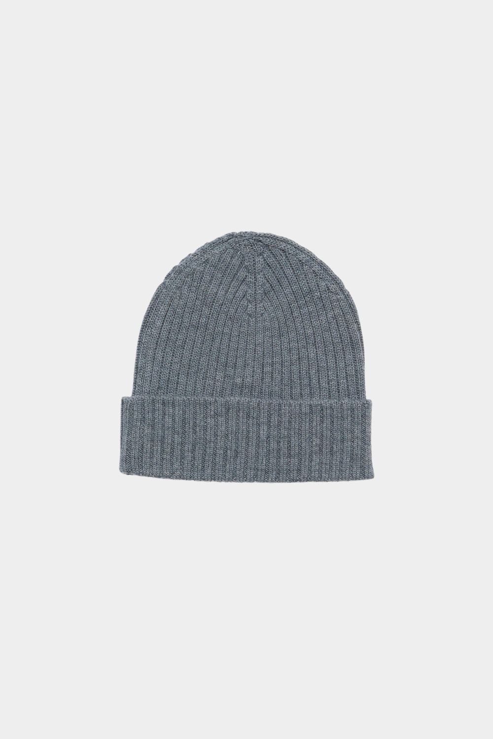 Czapka z wełny merino Rib Beanie STEEL