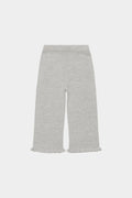 Spodnie z wełny merino Rib Pants LIGHT GREY MELANGE