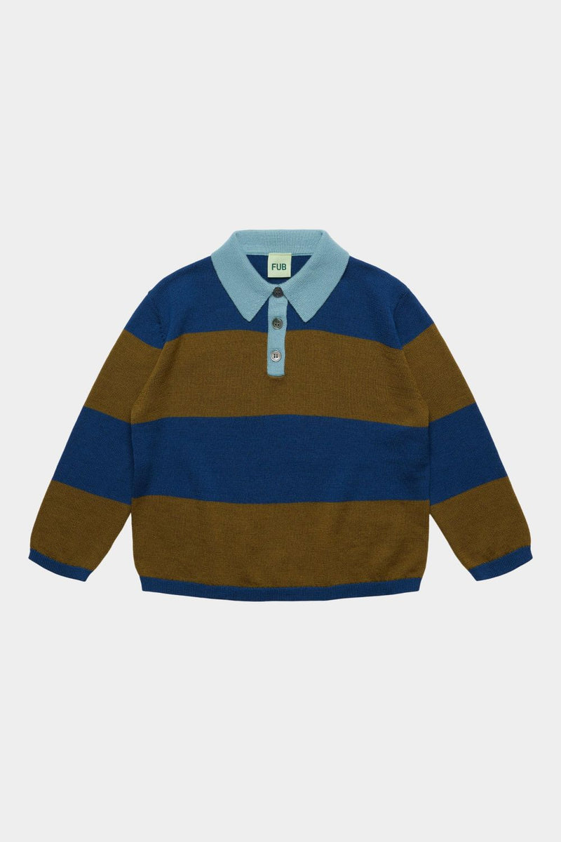 Bluza z wełny merino Striped Polo