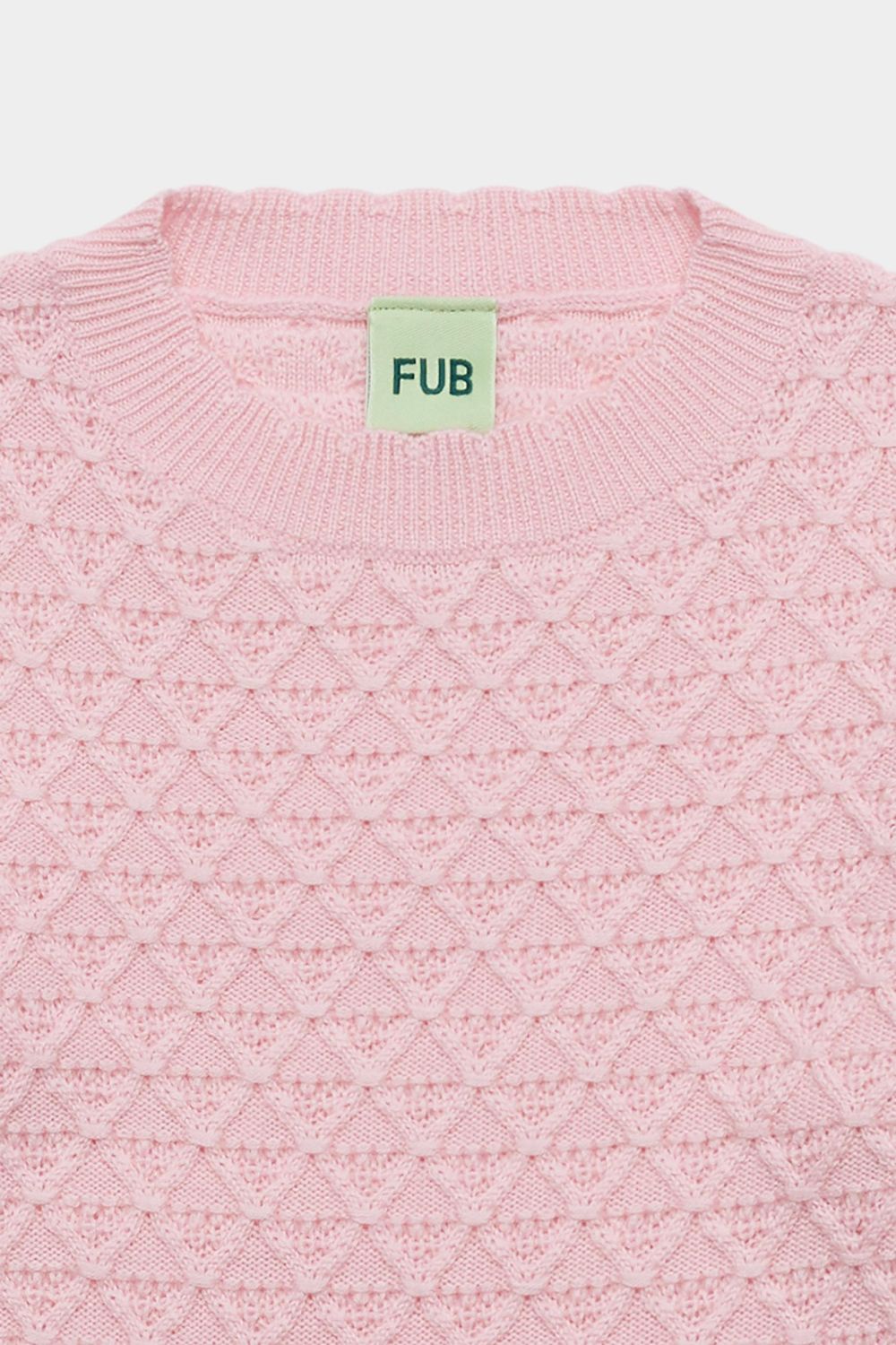 Sweter z wełny merino Structure Sweater ROSE QUARTZ