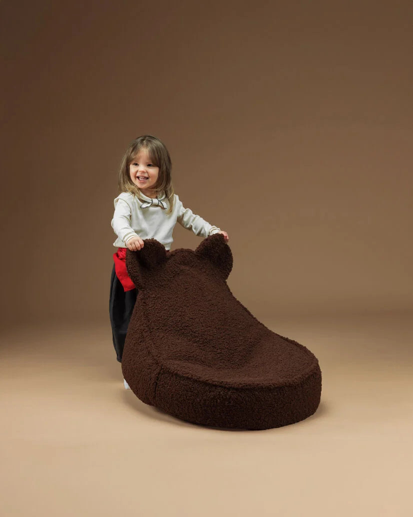 Sillón puff con forma de oso para niños