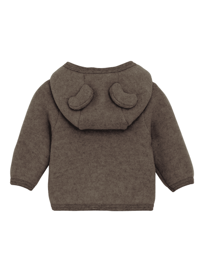 Kurtka Jacket Ears Wool Fleece BROWN MELANGE