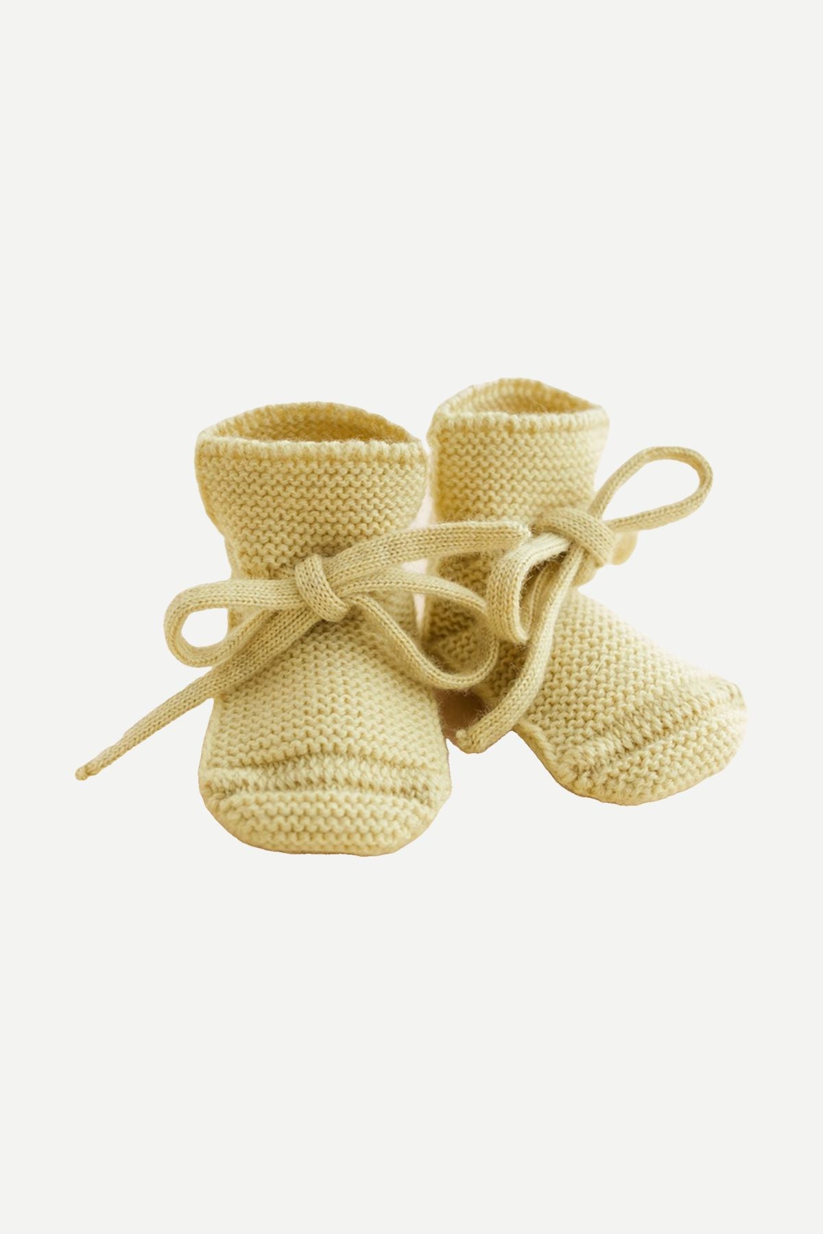 Miękkie buciki z wełny merino LIGHT YELLOW
