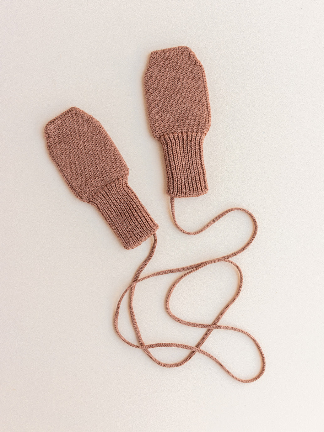 měkké palčáky z merino vlny TERRACOTTA
