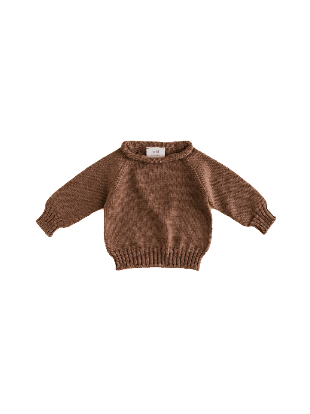 Maglia in georgette di lana merino senza cuciture MOCHA