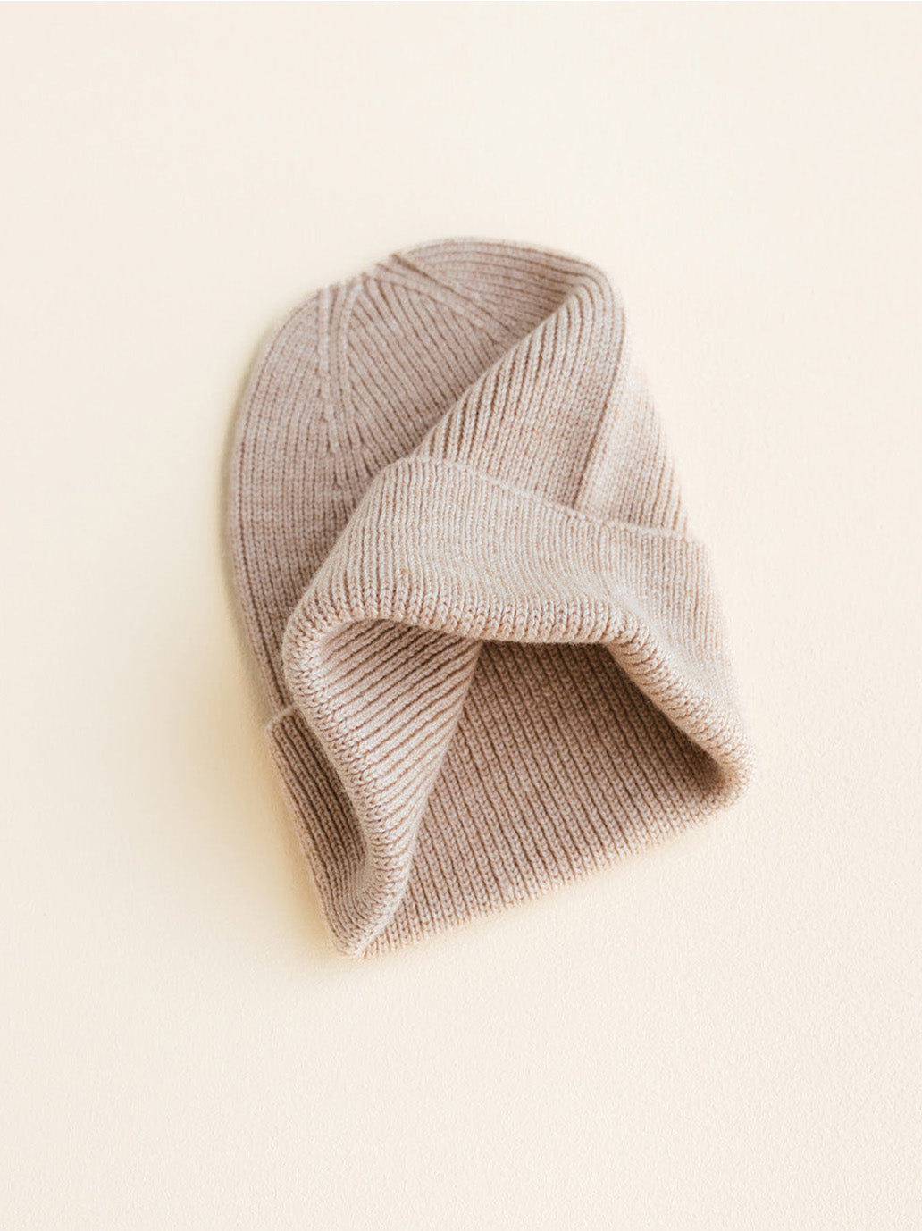 Berretto Merino Neonato 0+ SAND