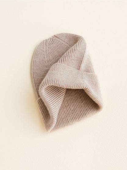Berretto Merino Neonato 0+ SAND